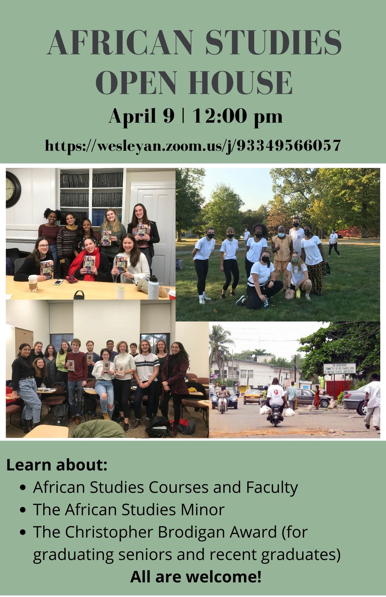 African Studies Open House April 9